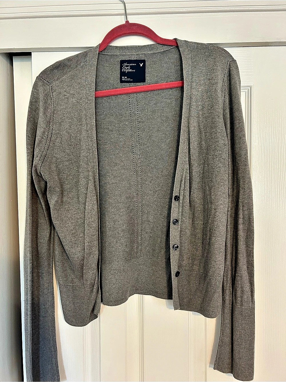 American Eagle Outfitters Women's Gray Cardigan Size Medium Like New